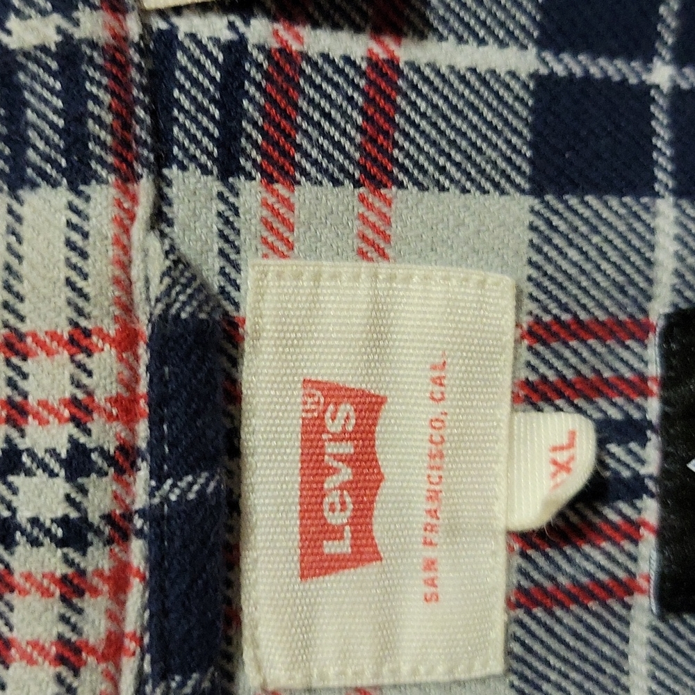 LEVI'S NFL LONG SLEEVE PLAID SHIRT ๐ SIZE 3XL - Picture 4 of 16